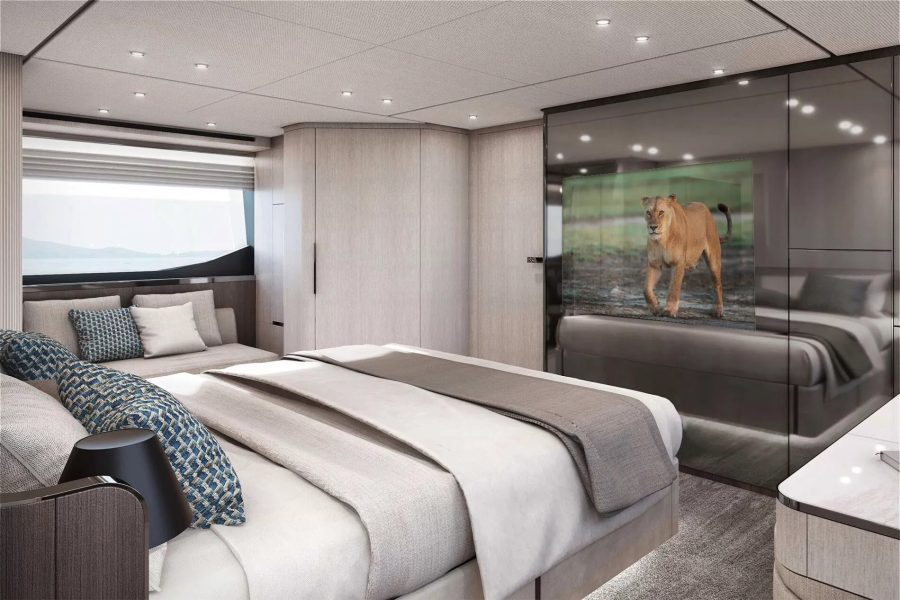 ORAY mirror TV slaapkamer yacht jachten interieur Spiegel tv