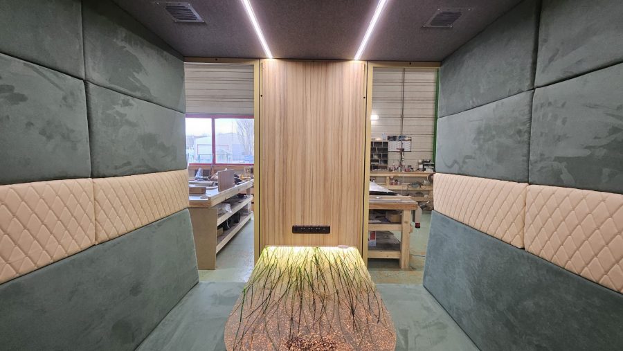 Office pod and mobile podcast studio personalized design